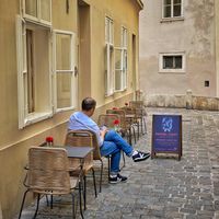 Outdoor seating   at Pepper & Ginny - Vegane Veinkost in Vienna