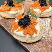 Carrot lox and caviar 😍🤤  at Pepper & Ginny - Vegane Veinkost in Vienna