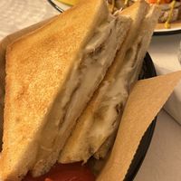 Sandwich with melted cheese 😍  at Pepper & Ginny - Vegane Veinkost in Vienna