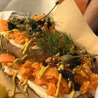 Tuna sandwich with caviar.   at Pepper & Ginny - Vegane Veinkost in Vienna