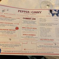 Menu  at Pepper & Ginny - Vegane Veinkost in Vienna