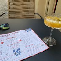 Bitteschön Orange Spritz (non-alcoholic)  at Pepper & Ginny - Vegane Veinkost in Vienna