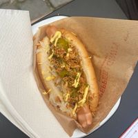 Chili cheeze hotdog  at Pepper & Ginny - Vegane Veinkost in Vienna