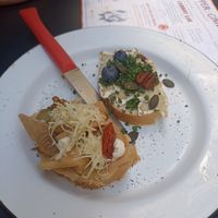 Their selfmade carrot lox is delicious! at Pepper & Ginny - Vegane Veinkost in Vienna