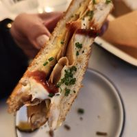Prosciutto triple grilled cheese at Pepper & Ginny - Vegane Veinkost in Vienna