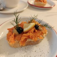 Carrot Lox Blini at Pepper & Ginny - Vegane Veinkost in Vienna