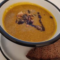 Pumpkins Maroni soup at Pepper & Ginny - Vegane Veinkost in Vienna