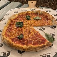 Superb pizzaa  at Yurt Cafe in East London