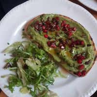 Avo Toast  at Yurt Cafe in East London