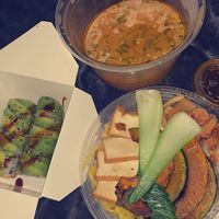 the classic ramen & caterpillar roll at The Yasai - Convoy in San Diego