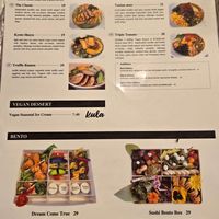 Menu at The Yasai - Convoy in San Diego