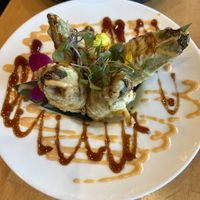 vegan stuffed jalapeño tempura!!  at The Yasai - Convoy in San Diego