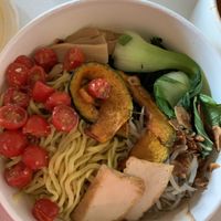 Tomato ramen bowl was just okay. Good portion sizes at The Yasai - Convoy in San Diego