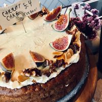 The best vegan carrot cake  at Wolfox in Brighton