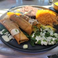 Enchiladas Verde at Gracias Madre in Newport Beach