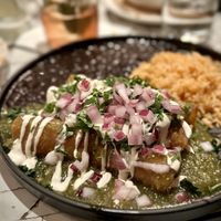 Enchiladas Verdes  at Gracias Madre in Newport Beach