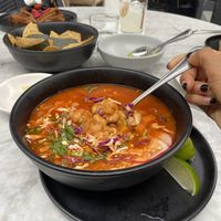 Pozole   at Gracias Madre in Newport Beach