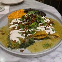 enchilada (with protein added)   at Gracias Madre in Newport Beach