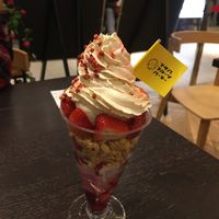 Mixed berry parfait  at Futaba Fruits Parlor in Nagoya