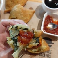 Up close, potato, spinach at Los Indios Bravos in Boracay