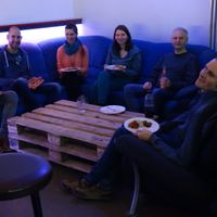 Getting energy for the board games at SaarVeggies in Saarbrucken