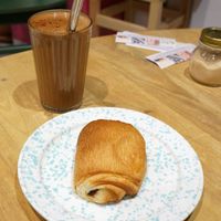 Pain au chocolat w/caroube at Cabane du 12 in Nice