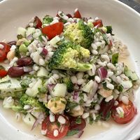 Salad with barley & red bean  at Broccoli Revolution - Charoenkrung in Bangkok