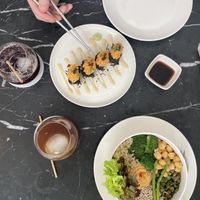 Maki and green bowl  at Broccoli Revolution - Charoenkrung in Bangkok