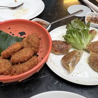 Nuggets and gyoza  at Broccoli Revolution - Charoenkrung in Bangkok