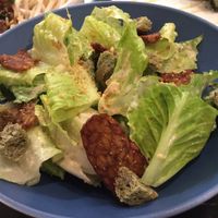 Caesar Salad w/ tempeh - average, and tiny bowl! at Broccoli Revolution - Charoenkrung in Bangkok