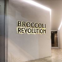 In front of the restaurant  at Broccoli Revolution - Charoenkrung in Bangkok