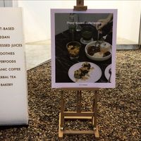 In front of the restaurant  at Broccoli Revolution - Charoenkrung in Bangkok