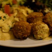 falafel and hummus at Falafel Sababa in Berlin