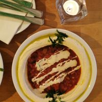 Hummus Matbuha at Falafel Sababa in Berlin
