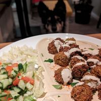 Falafel plate at Falafel Sababa in Berlin