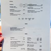 Menu page at Falafel Sababa at Falafel Sababa in Berlin