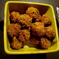 Tiny delicious falafe at Falafel Sababa in Berlin