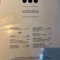 Menu January 2025 at Falafel Sababa in Berlin