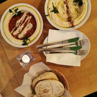 Hummus Matbuha at Falafel Sababa in Berlin