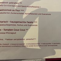 Vegan option on menu   at Seepferdchen in Zingst