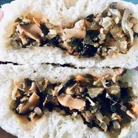 Vegan steam bun at Sister Liu's Kitchen in Durham