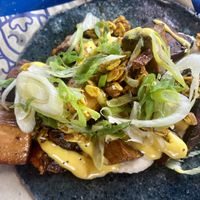 Vegan taco with smoked sweet potatoes  at Nixta Taqueria in Austin
