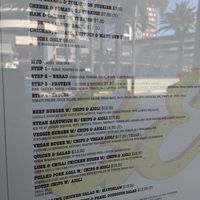 Lunch menu - vegan burger + chips at Gasoline Espresso in Fortitude Valley