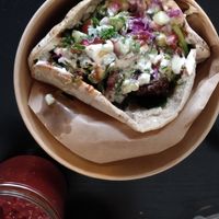 Full of nice ingredients at Sababa - Oud West in Amsterdam