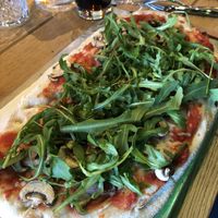 Pinsa Funghi with Arugola   at Pinsa Manufaktur in Stuttgart