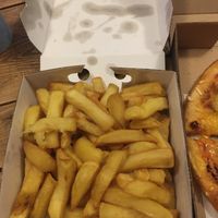 Vegan friendly chips. Huge portion.  at Hylton Pizza in Sunderland