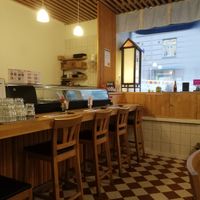 Inside the restaurant  at Zen Sushi in Helsinki