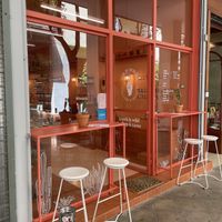 Outside at Wild Souls in Athens