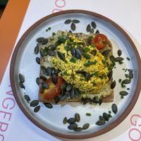 avocado toast  at Wild Souls in Athens