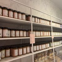 Nut butter offerings  at Wild Souls in Athens